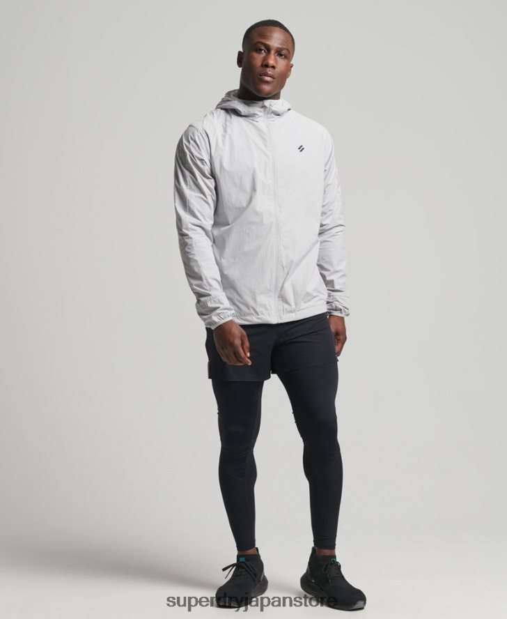 ランニングジャケット 男性 Superdry 衣類 ライトグレー 2J62PZ5389