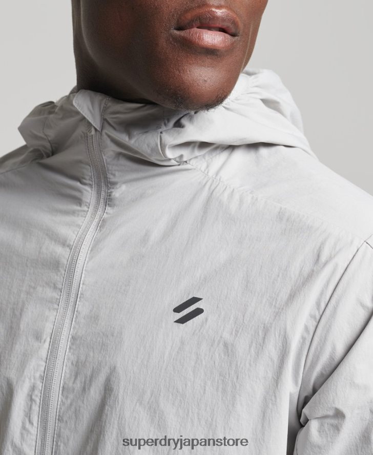 ランニングジャケット 男性 Superdry 衣類 ライトグレー 2J62PZ5389