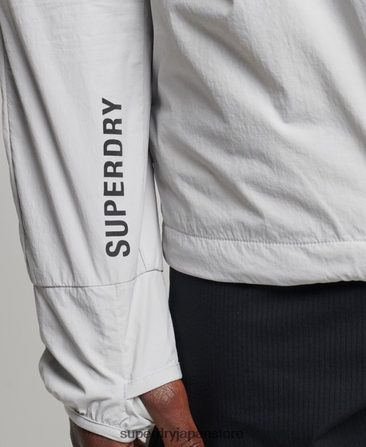 ランニングジャケット 男性 Superdry 衣類 ライトグレー 2J62PZ5389