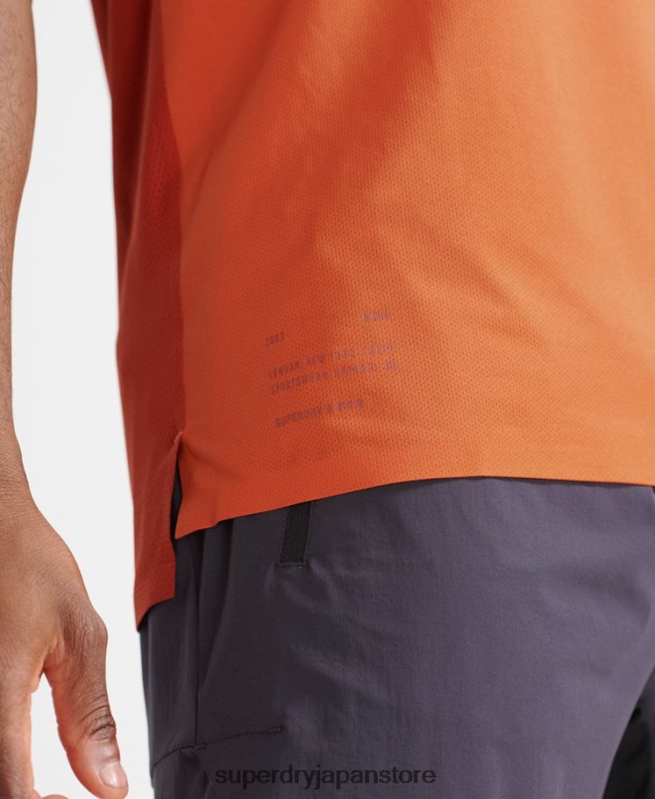 トレインベストトップ 男性 Superdry 衣類 オレンジ 2J62PZ5390