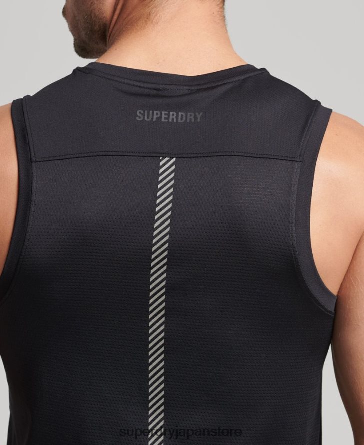 ランベスト 男性 Superdry 衣類 黒 2J62PZ5396