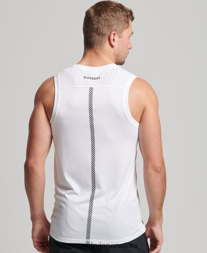 ランベスト 男性 Superdry 衣類 白 2J62PZ5397