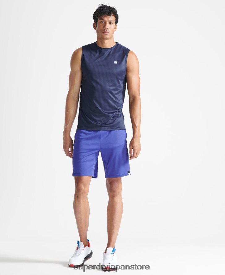 トレインアクティブベスト 男性 Superdry 衣類 濃紺 2J62PZ5398