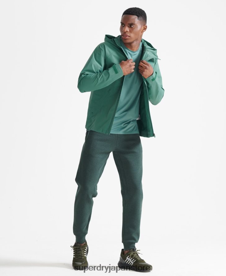トレインアシンメトリー防水ジャケット 男性 Superdry 衣類 緑 2J62PZ5399