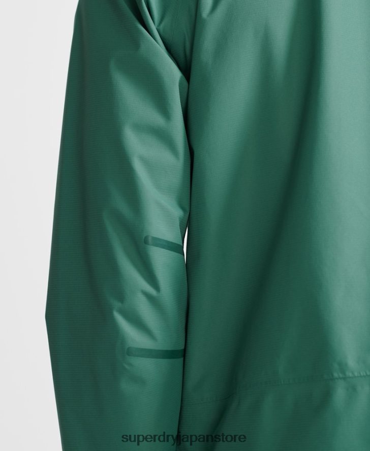 トレインアシンメトリー防水ジャケット 男性 Superdry 衣類 緑 2J62PZ5399