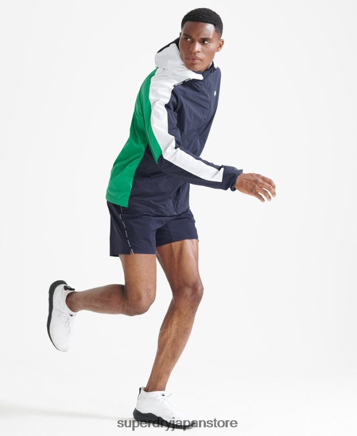 ランニングジャケット 男性 Superdry 衣類 海軍 2J62PZ5400
