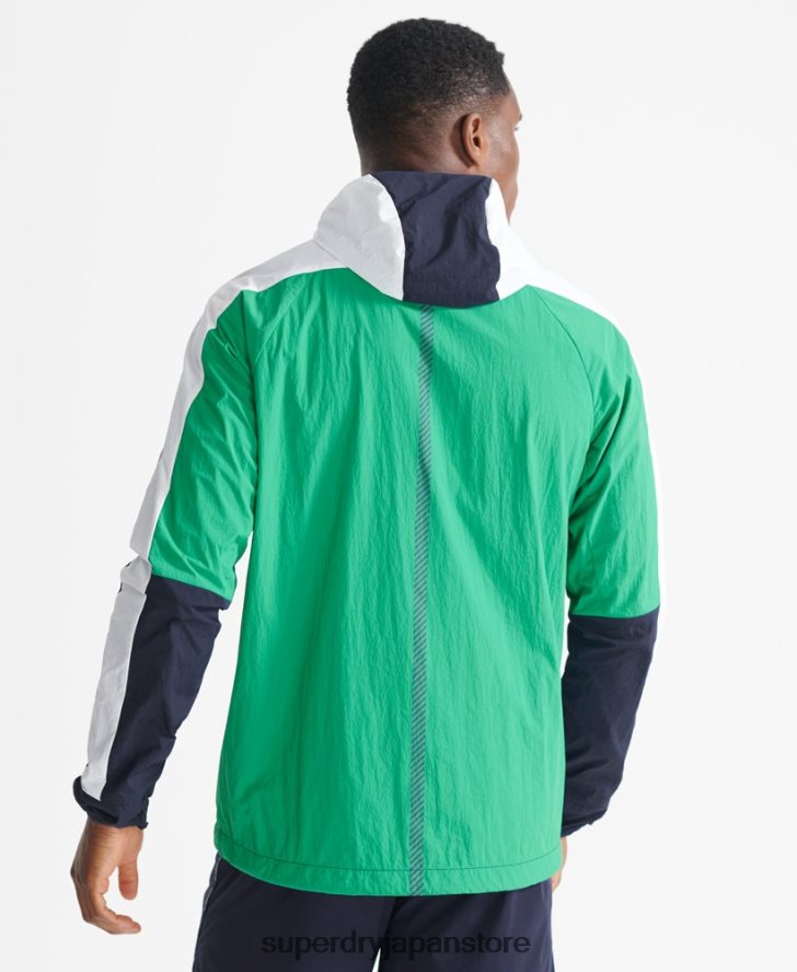 ランニングジャケット 男性 Superdry 衣類 海軍 2J62PZ5400