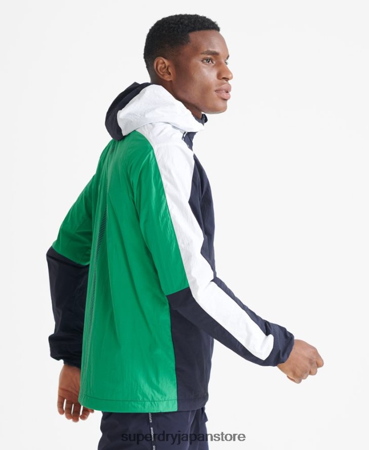 ランニングジャケット 男性 Superdry 衣類 海軍 2J62PZ5400