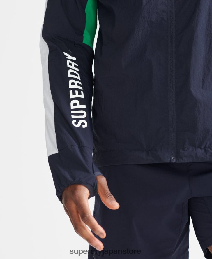 ランニングジャケット 男性 Superdry 衣類 海軍 2J62PZ5400