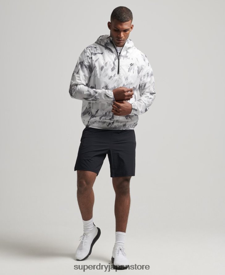 ラン軽量防水シェルジャケット 男性 Superdry 衣類 グレー 2J62PZ5401
