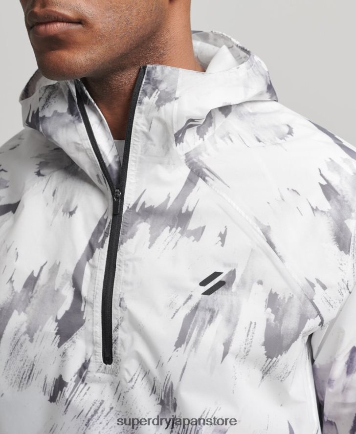 ラン軽量防水シェルジャケット 男性 Superdry 衣類 グレー 2J62PZ5401