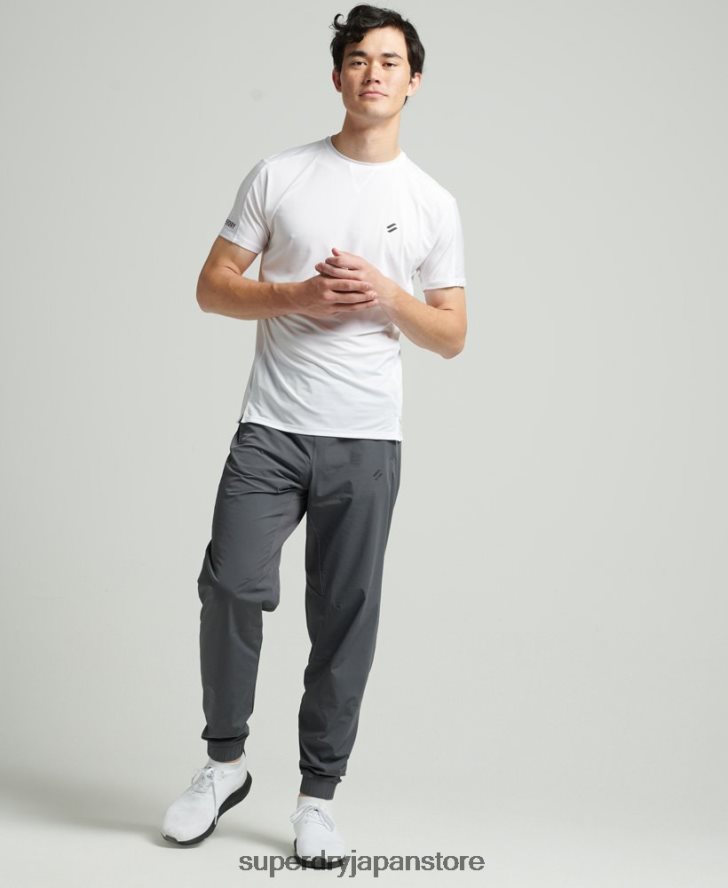 ストレッチウーブントラックパンツ 男性 Superdry 衣類 濃い灰色 2J62PZ5402
