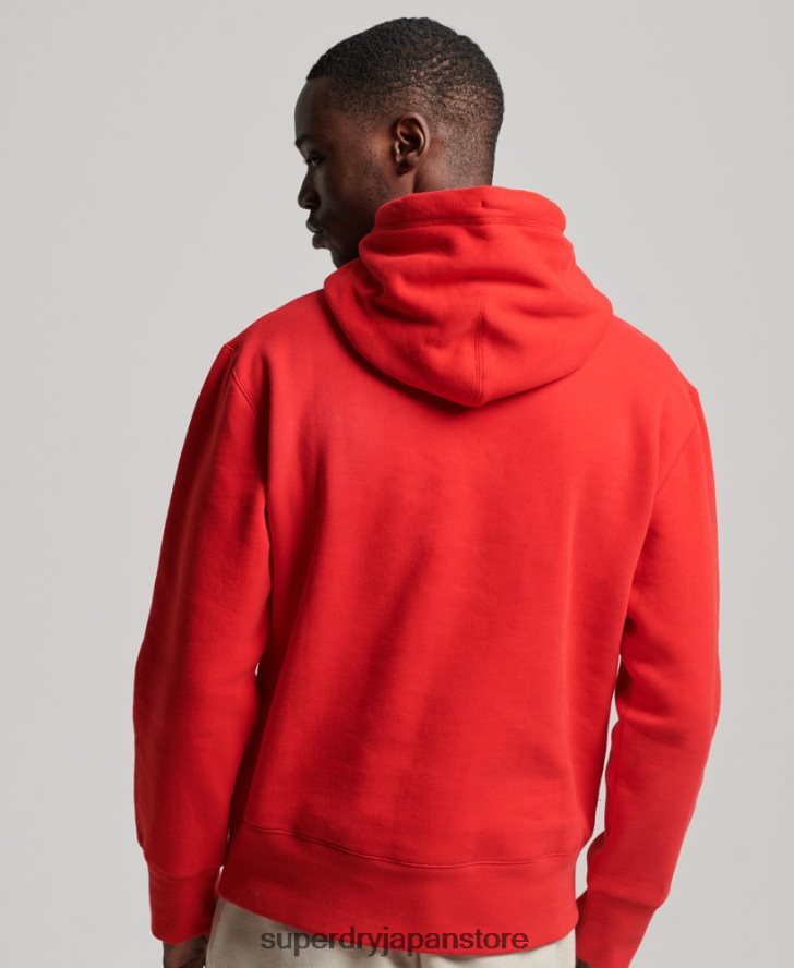コードスポーツウェアパーカー 男性 Superdry 衣類 赤 2J62PZ540