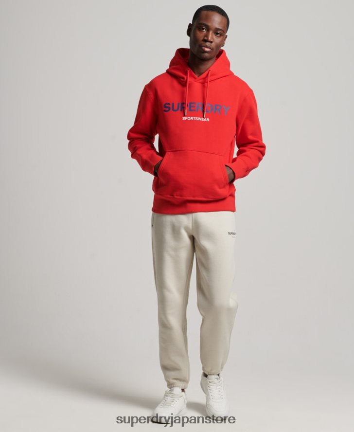コードスポーツウェアパーカー 男性 Superdry 衣類 赤 2J62PZ540