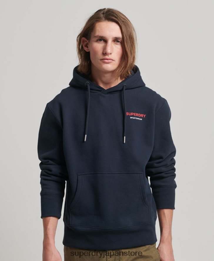 コードスポーツウェアパーカー 男性 Superdry 衣類 海軍 2J62PZ541
