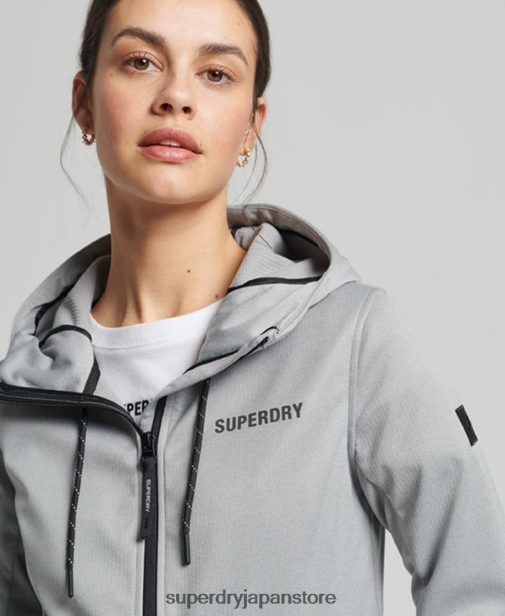 ハイテクソフトシェルジャケット 女性 Superdry 衣類 グレー 2J62PZ5411