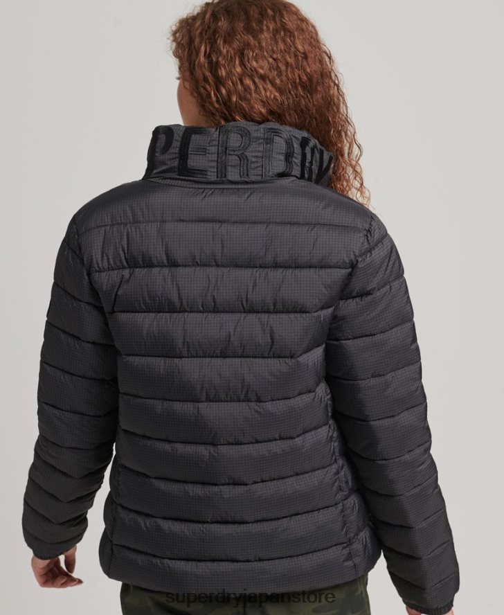 クラシックロゴ パフジャケット 女性 Superdry 衣類 黒 2J62PZ5418