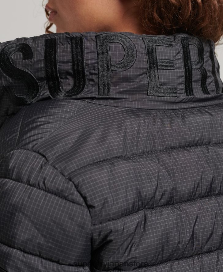 クラシックロゴ パフジャケット 女性 Superdry 衣類 黒 2J62PZ5418