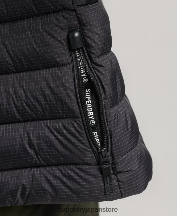 クラシックロゴ パフジャケット 女性 Superdry 衣類 黒 2J62PZ5418