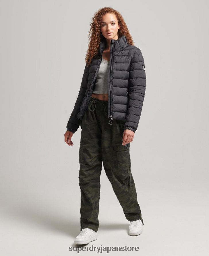 クラシックロゴ パフジャケット 女性 Superdry 衣類 黒 2J62PZ5418