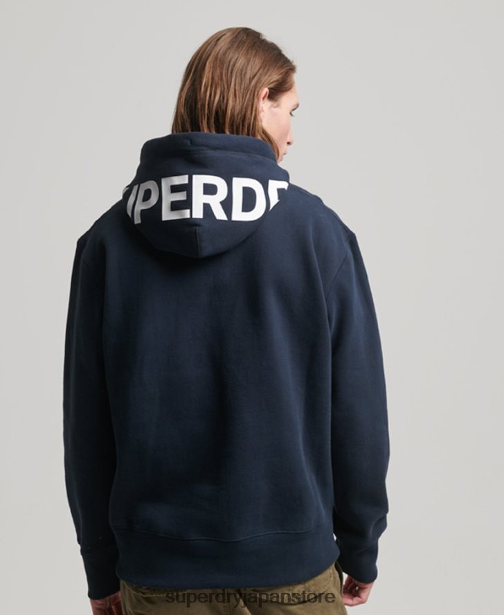 コードスポーツウェアパーカー 男性 Superdry 衣類 海軍 2J62PZ541