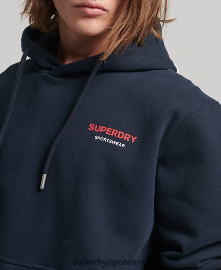 コードスポーツウェアパーカー 男性 Superdry 衣類 海軍 2J62PZ541