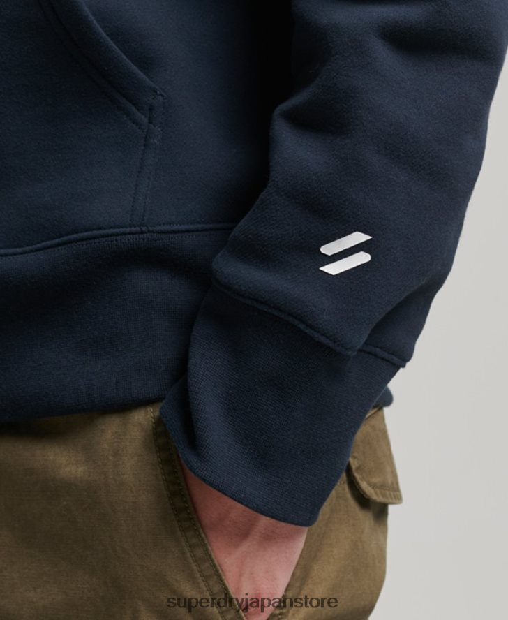 コードスポーツウェアパーカー 男性 Superdry 衣類 海軍 2J62PZ541