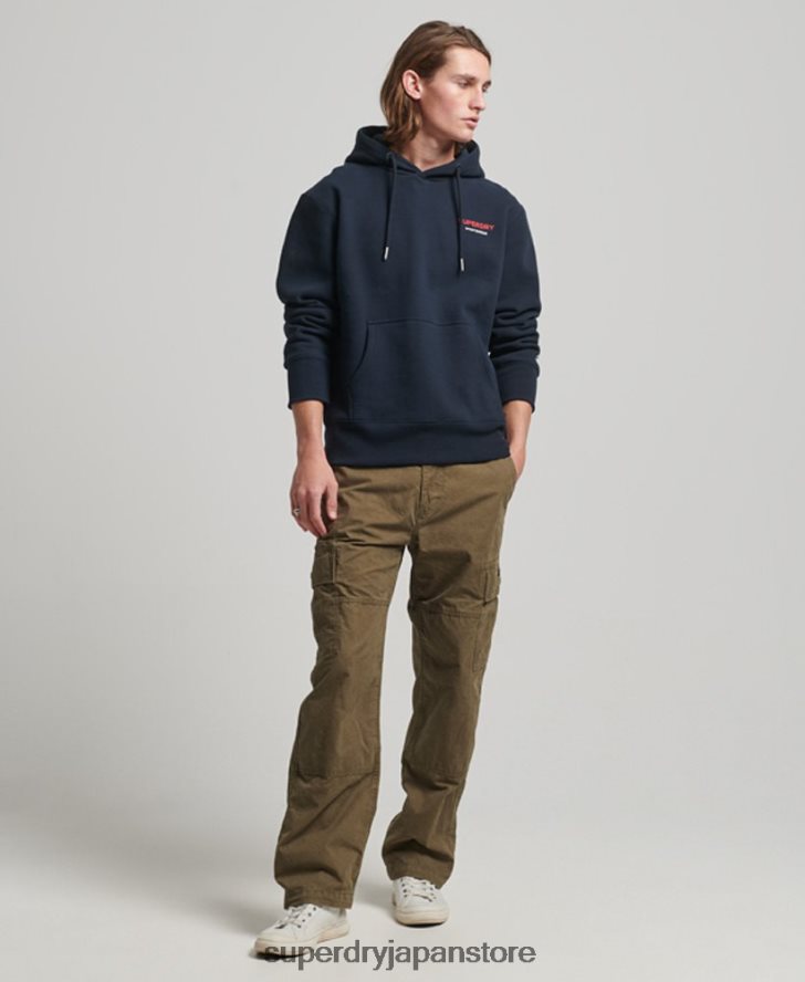 コードスポーツウェアパーカー 男性 Superdry 衣類 海軍 2J62PZ541