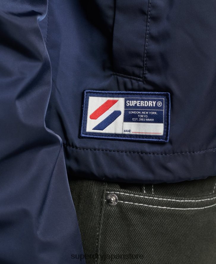 欠かせないコーチジャケット 女性 Superdry 衣類 海軍 2J62PZ5425