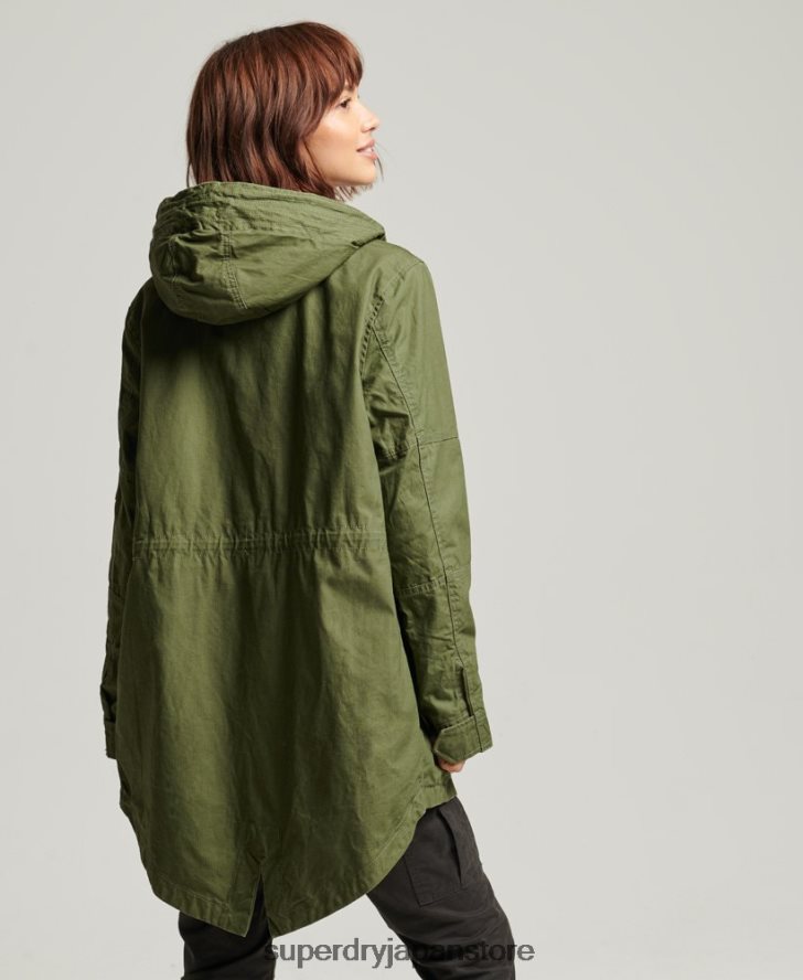 フィールドパーカー 女性 Superdry 衣類 カーキ 2J62PZ5433