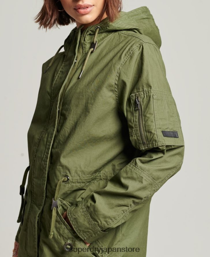 フィールドパーカー 女性 Superdry 衣類 カーキ 2J62PZ5433
