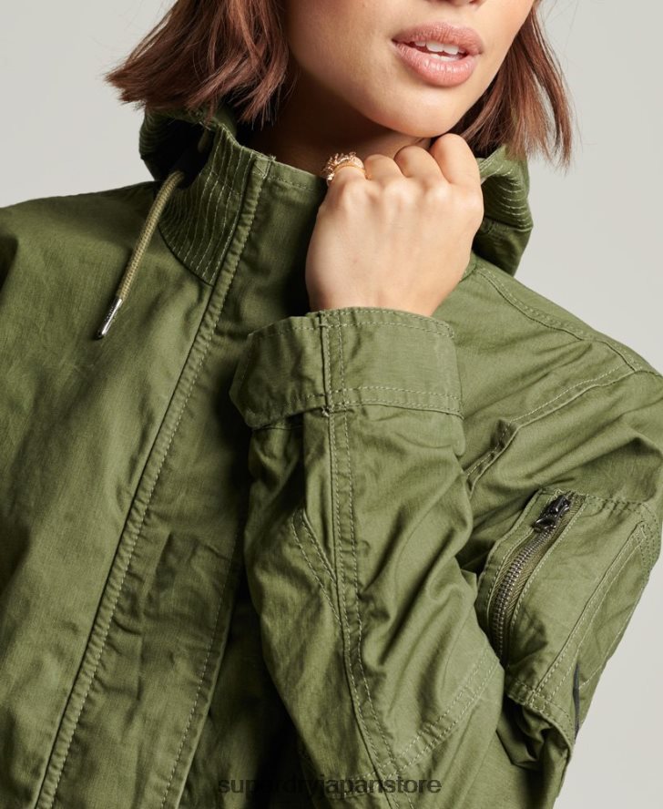 フィールドパーカー 女性 Superdry 衣類 カーキ 2J62PZ5433