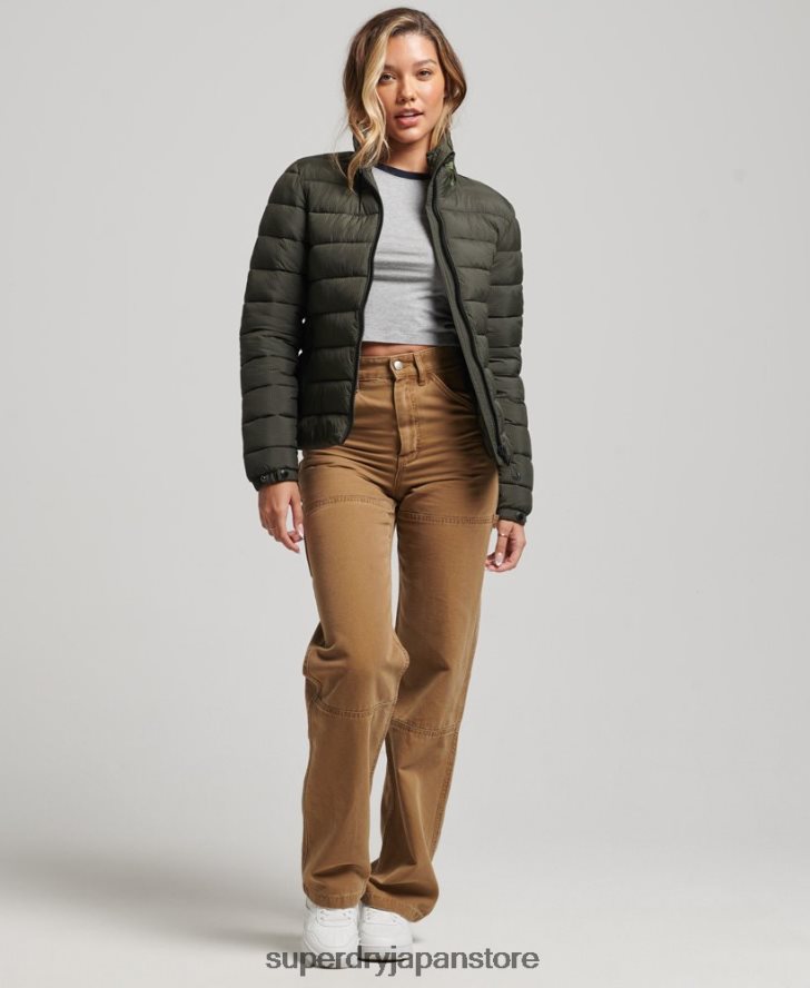 クラシックロゴ パフジャケット 女性 Superdry 衣類 緑 2J62PZ5437