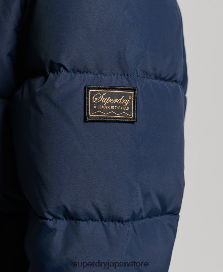 ソースレトロパファージャケット 女性 Superdry 衣類 海軍 2J62PZ5439