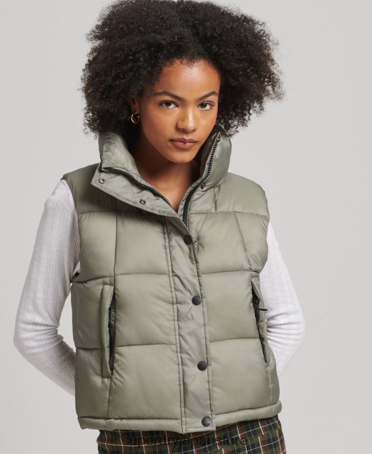 マウンテンスポーツジレ 女性 Superdry 衣類 カーキ 2J62PZ5440