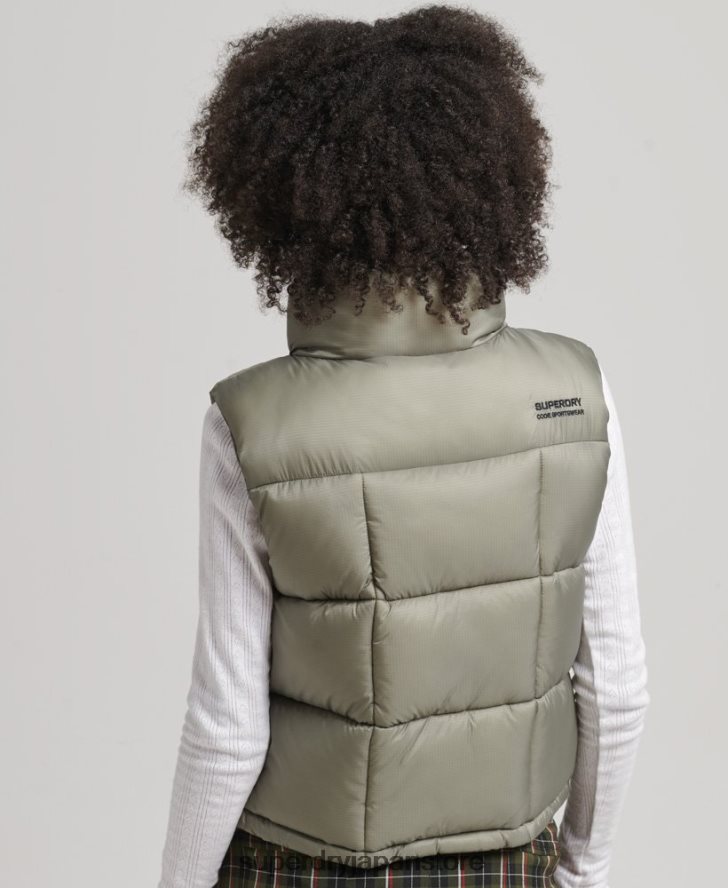 マウンテンスポーツジレ 女性 Superdry 衣類 カーキ 2J62PZ5440