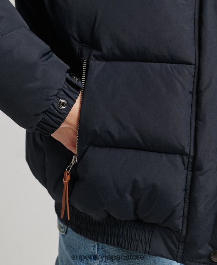 ヴィンテージマウンテンパファージャケット 女性 Superdry 衣類 海軍 2J62PZ5441