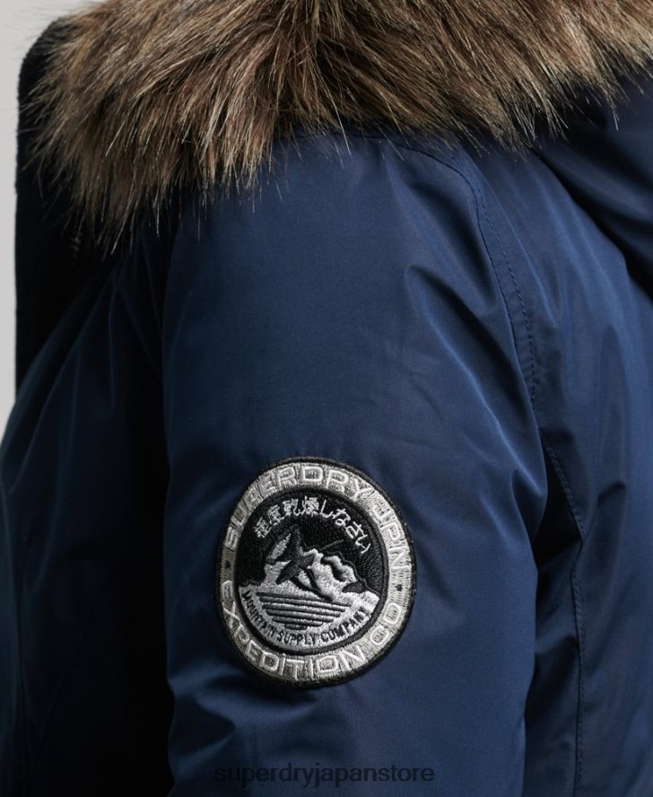 アシュリー エベレスト パーカー コート 女性 Superdry 衣類 海軍 2J62PZ5443