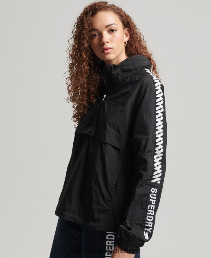 コードに不可欠なグラフィックのオーバーヘッド 女性 Superdry 衣類 黒 2J62PZ5444