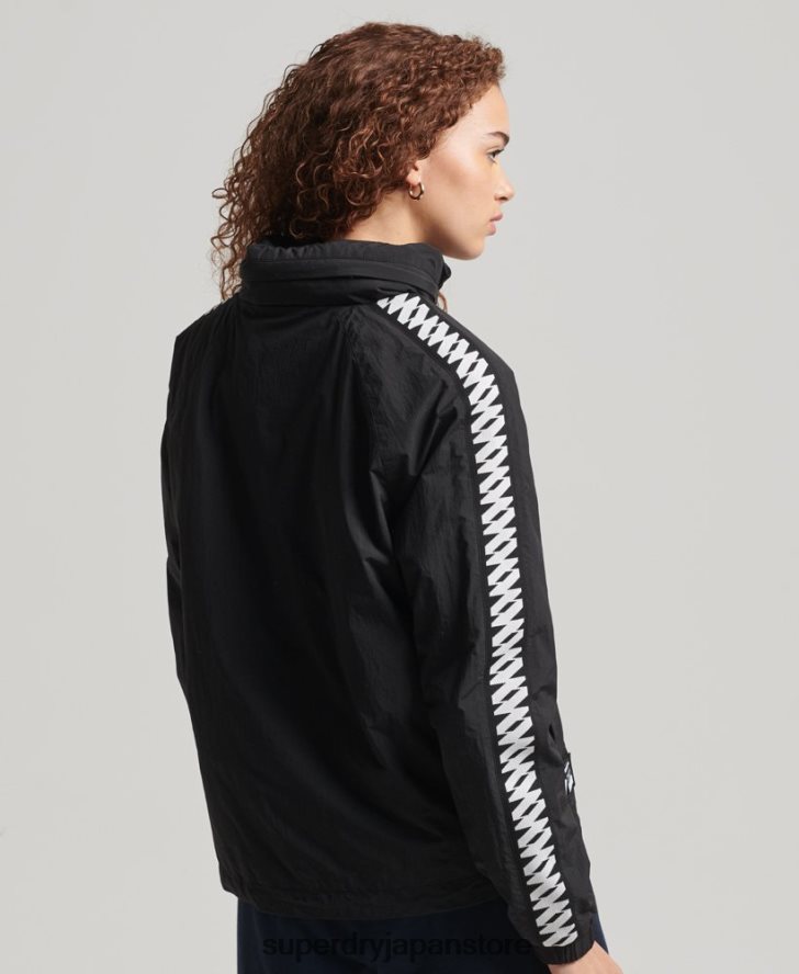コードに不可欠なグラフィックのオーバーヘッド 女性 Superdry 衣類 黒 2J62PZ5444