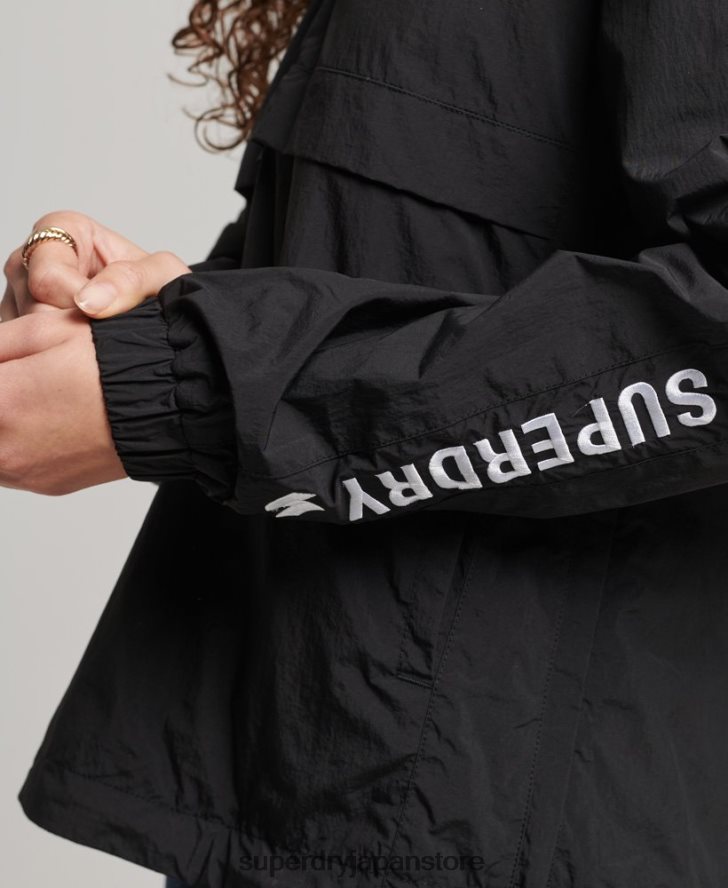 コードに不可欠なグラフィックのオーバーヘッド 女性 Superdry 衣類 黒 2J62PZ5444