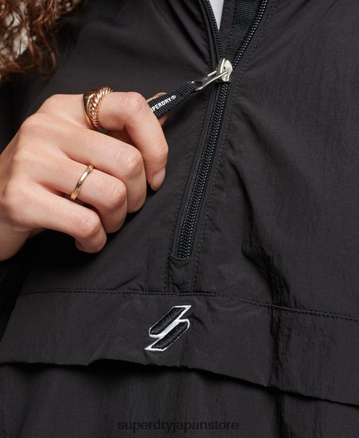 コードに不可欠なグラフィックのオーバーヘッド 女性 Superdry 衣類 黒 2J62PZ5444