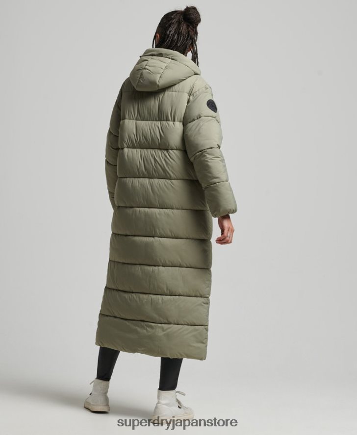 コクーン延縄フグコート 女性 Superdry 衣類 カーキ 2J62PZ5451