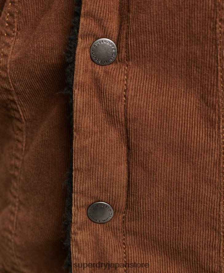 シェルパコードトラッカージャケット 女性 Superdry 衣類 茶色 2J62PZ5454