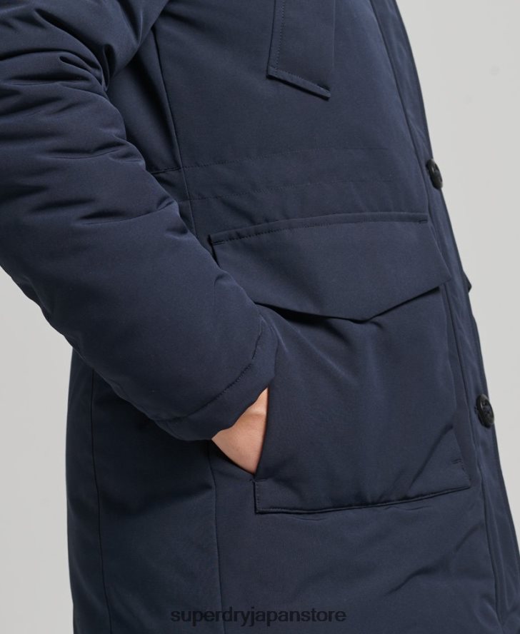 エベレストパーカーコート 女性 Superdry 衣類 海軍 2J62PZ5462