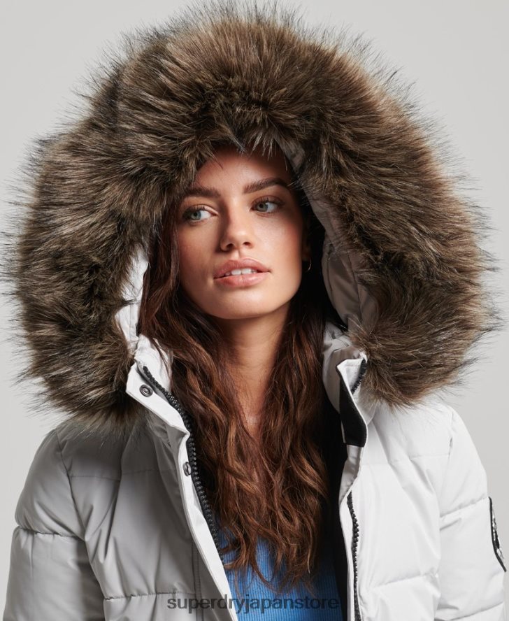 エベレスト エラ ボンバー ジャケット 女性 Superdry 衣類 ライトグレー 2J62PZ5468