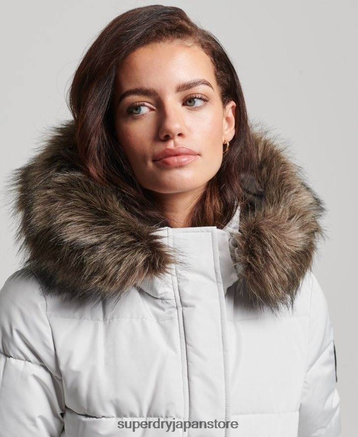 エベレスト エラ ボンバー ジャケット 女性 Superdry 衣類 ライトグレー 2J62PZ5468