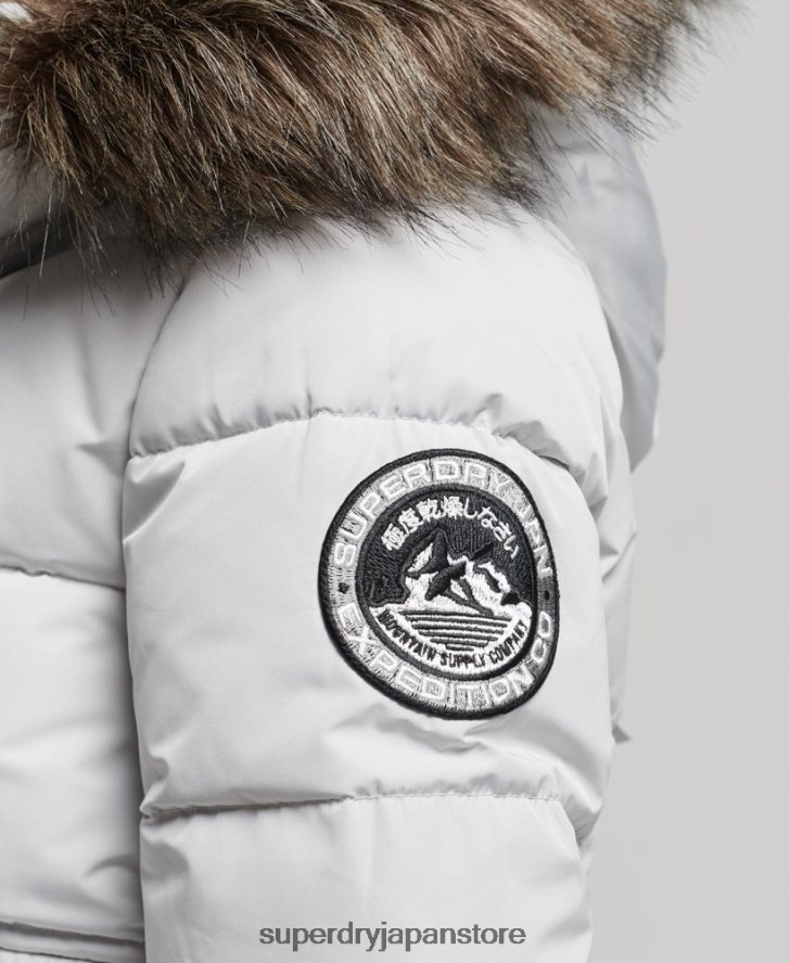 エベレスト エラ ボンバー ジャケット 女性 Superdry 衣類 ライトグレー 2J62PZ5468