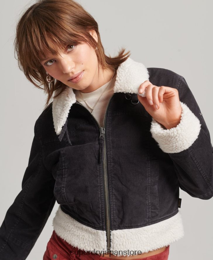 ボルグ裏地付きインディージャケット 女性 Superdry 衣類 茶色 2J62PZ5469