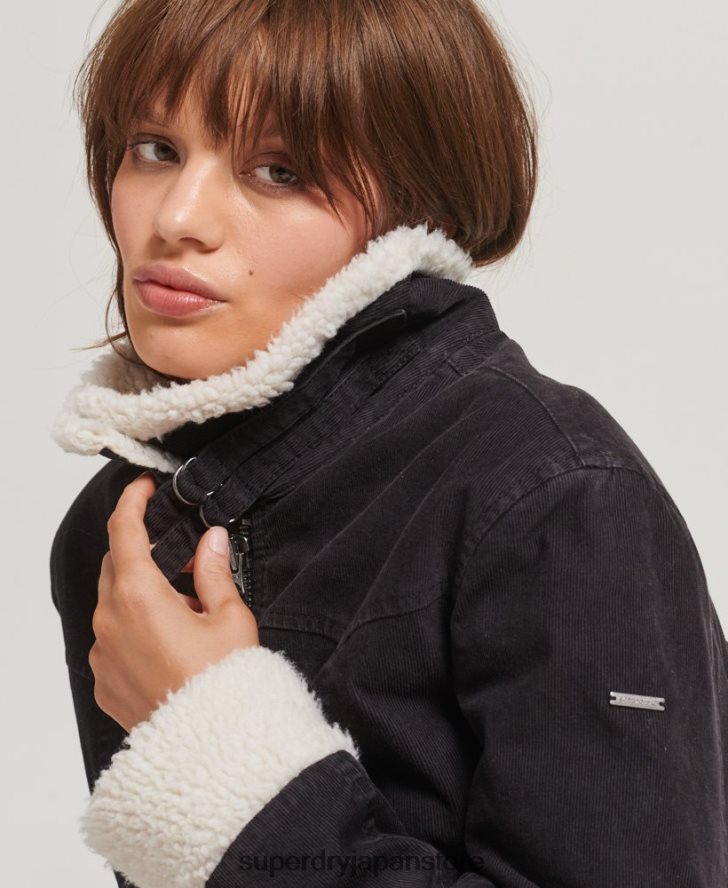 ボルグ裏地付きインディージャケット 女性 Superdry 衣類 茶色 2J62PZ5469